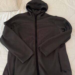 Telluride Clothing Company Waffle knit Hooded Full Zip Sweater
